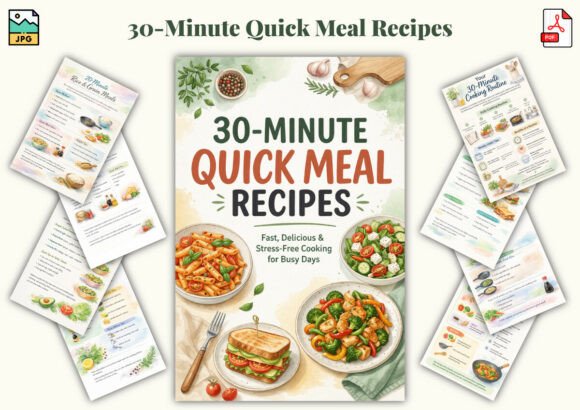 Download 30-Minute Quick Meal Recipes - Premium Bundle